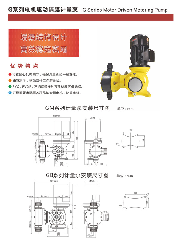 G係列電機驅動隔膜計量泵（bèng）